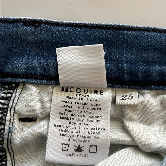 McGuire Denim Aaron Slim Mid Rise Size 25 - Picture 12 of 16